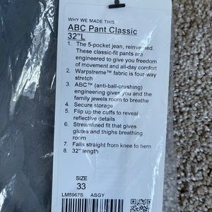 Lululemon ABC Classic 33/32 Blue/Grey